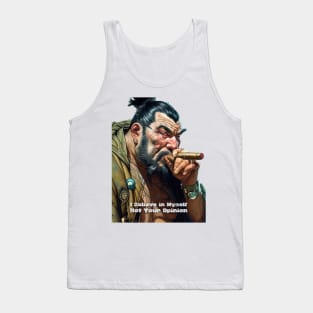 Puff Sumo: I Believe in Myself Not Your Opinion on a light (Knocked Out) background Tank Top